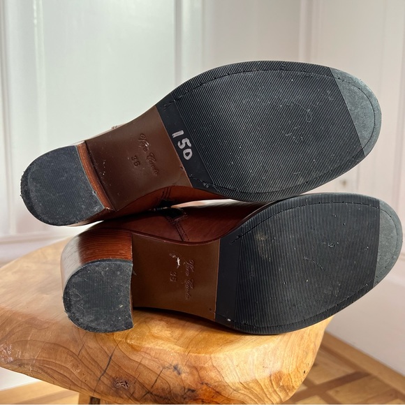 REAL ITALIAN LEATHER Boho 70’s Inspired Knee High Boot VERO CUOIO - Picture 6 of 9